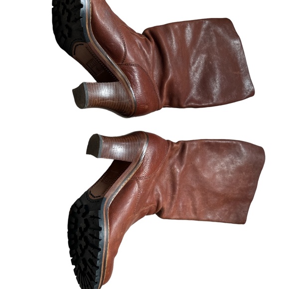 Frye Mildred Engineer Leather Boots Size 8 - Picture 8 of 9